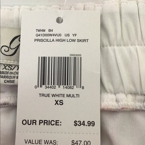 Guess High-Low Floral Skirt New Size XS - Picture 6 of 6